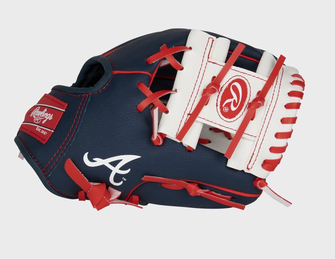 Atlanta Braves 10-Inch Team Logo Glove - Image 2
