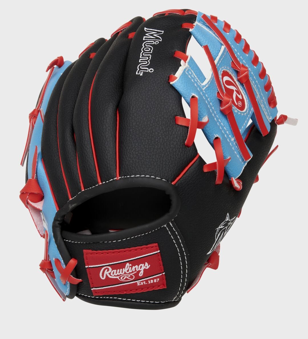 Miami Marlins 10-Inch Team Logo Glove - Image 3