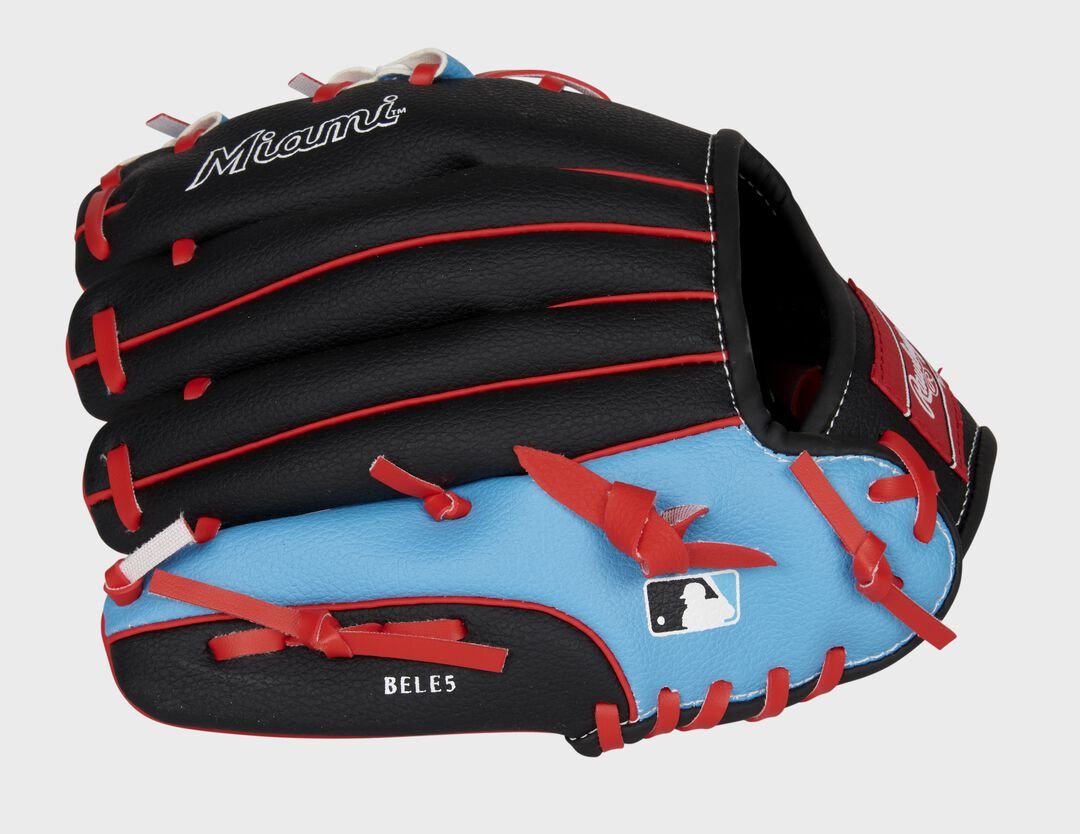 Miami Marlins 10-Inch Team Logo Glove - Image 5
