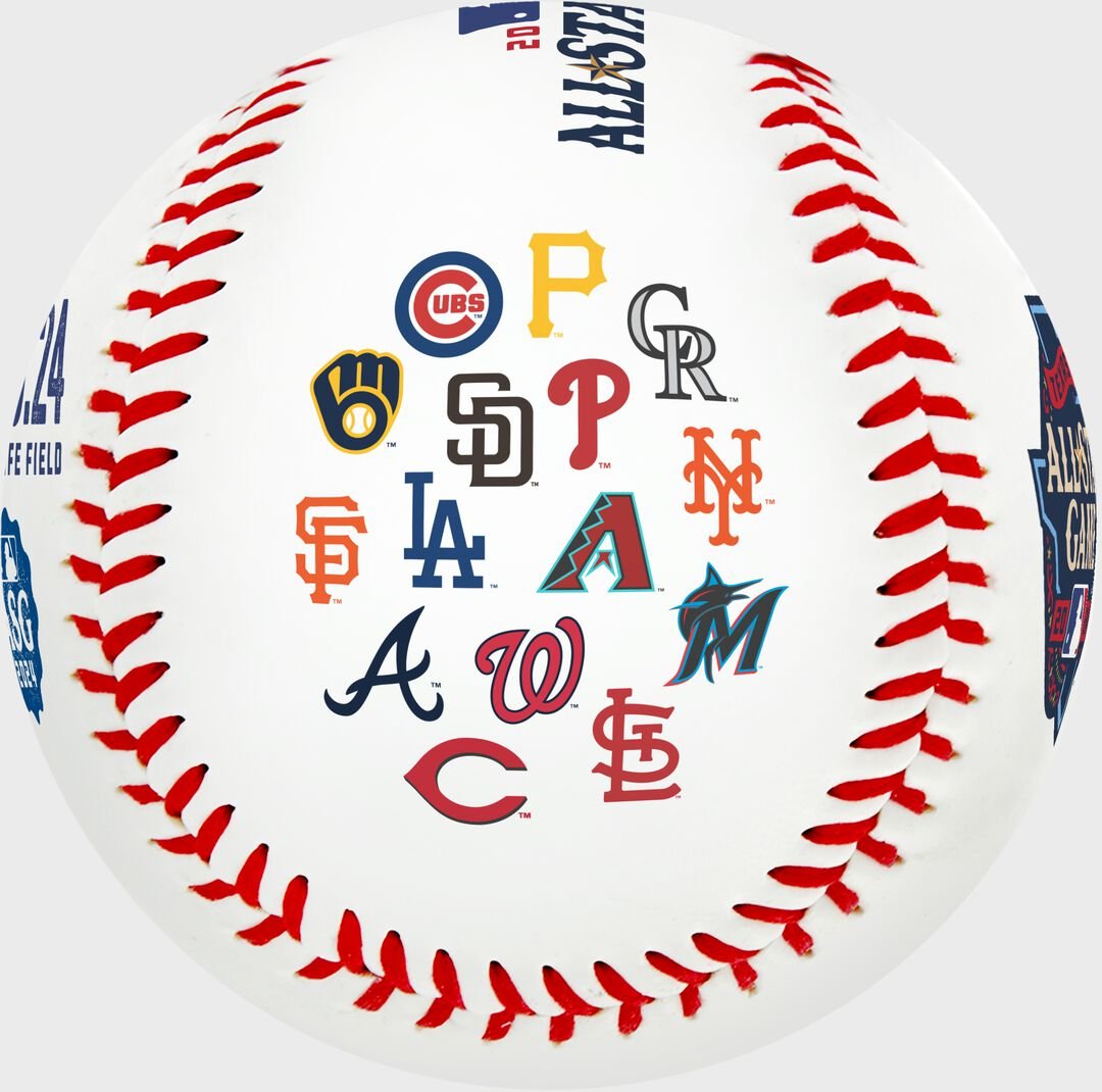 2024 MLB All-Star Game Team Logos Replica Baseball 1 Ball - Image 2