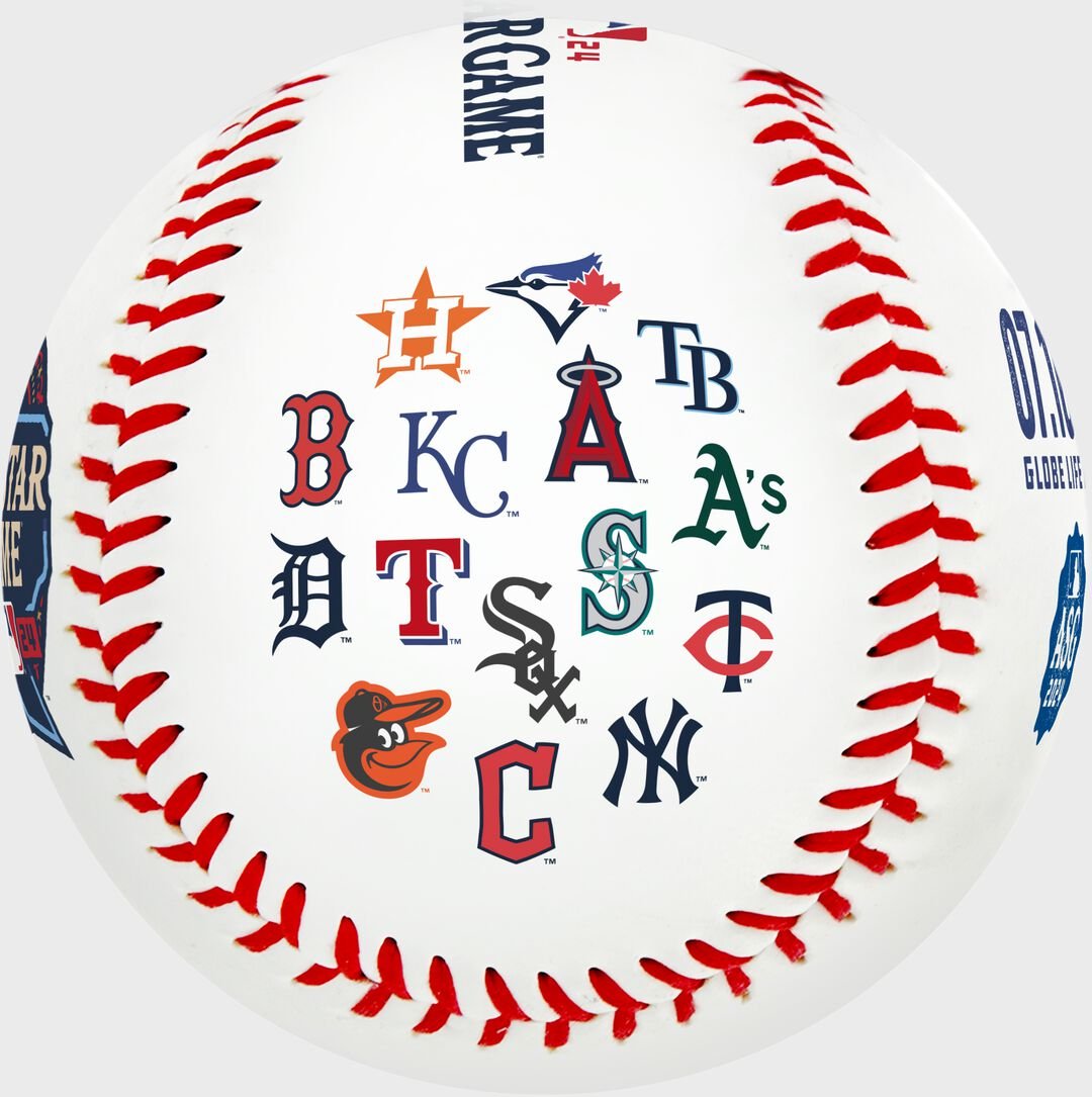 2024 MLB All-Star Game Team Logos Replica Baseball 1 Ball - Image 3