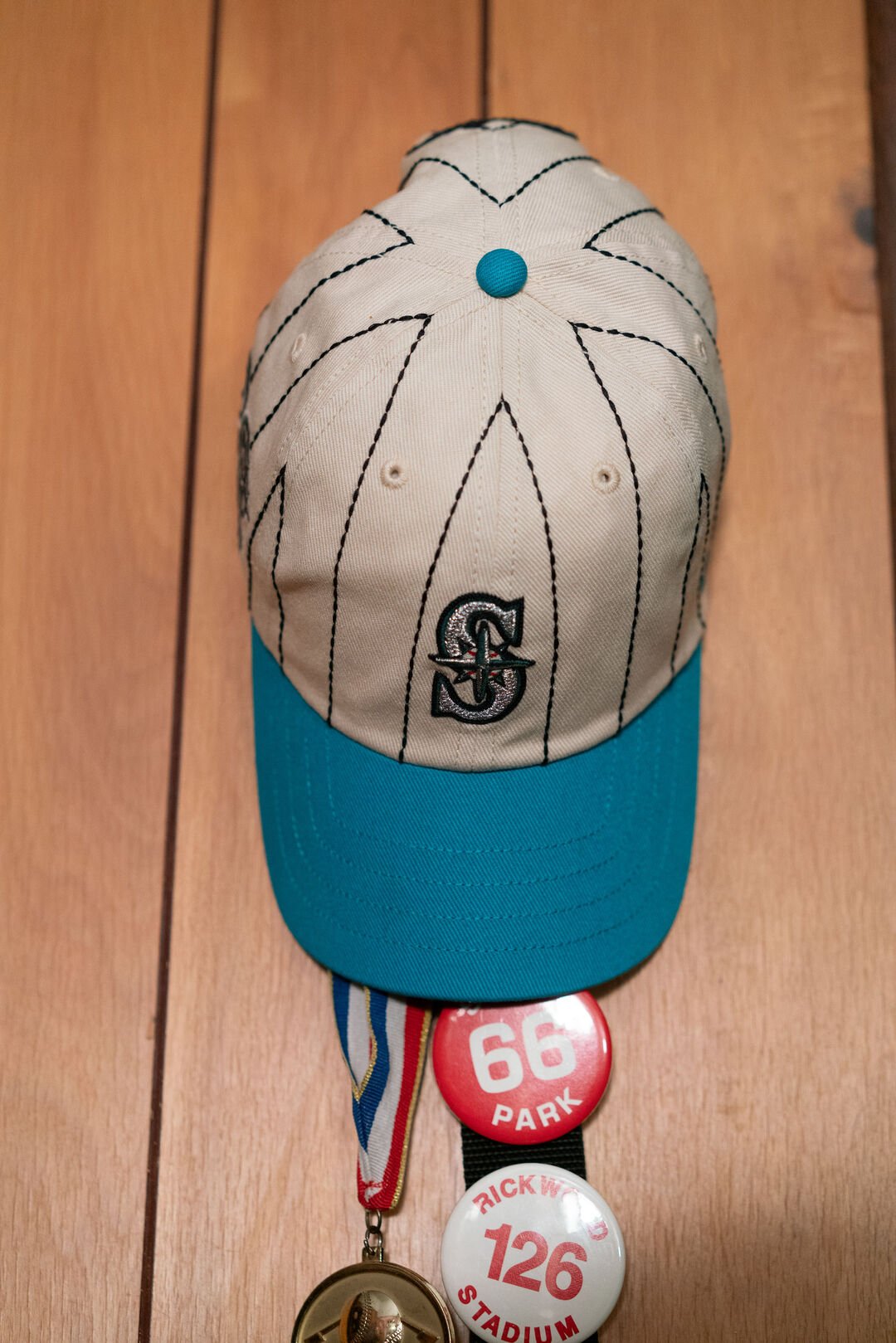 Tampa Bay Rays Rawlings '47 Brand Pinstripe Clean Up Hat - Image 8