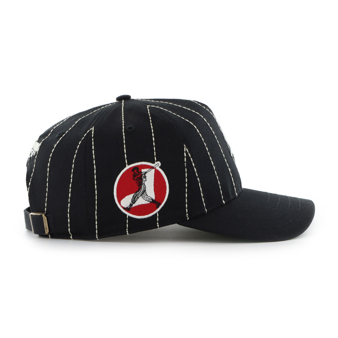 Chicago White Sox Rawlings '47 Brand Pinstripe Hitch Hat - Image 3