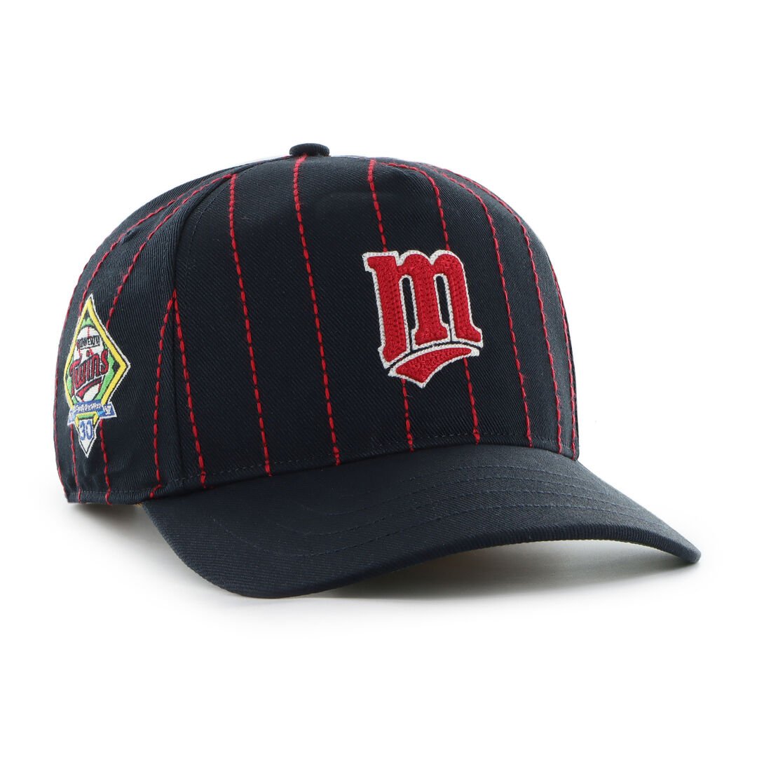 Minnesota Twins Rawlings '47 Brand Pinstripe Hitch Hat - Image 2