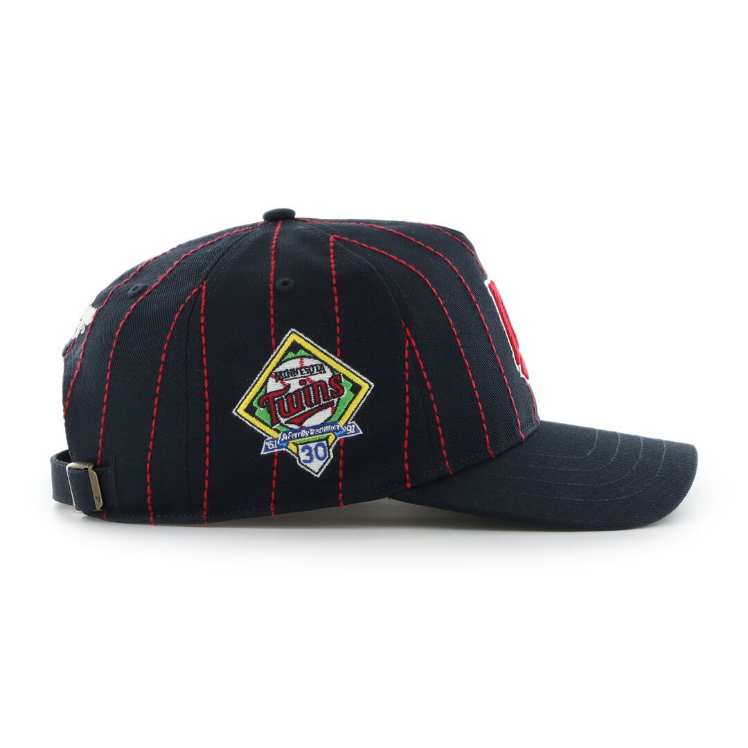 Minnesota Twins Rawlings '47 Brand Pinstripe Hitch Hat - Image 3