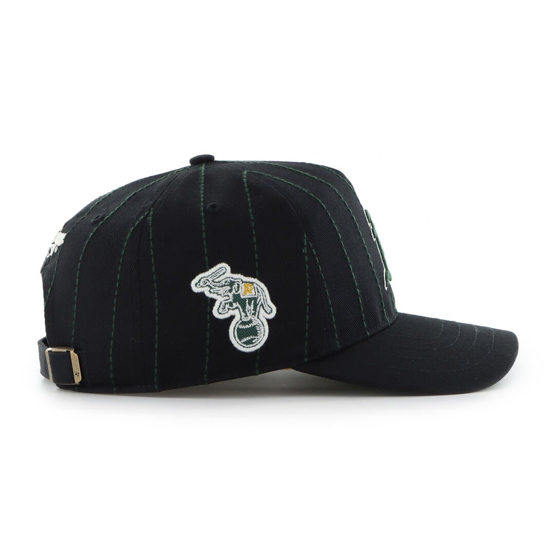Athletics Baseball Rawlings '47 Brand Pinstripe Hitch Hat - Image 3