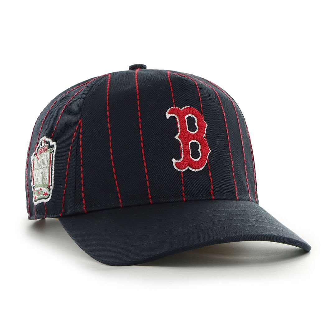 Boston Red Sox Rawlings '47 Brand Pinstripe Hitch Hat - Image 2