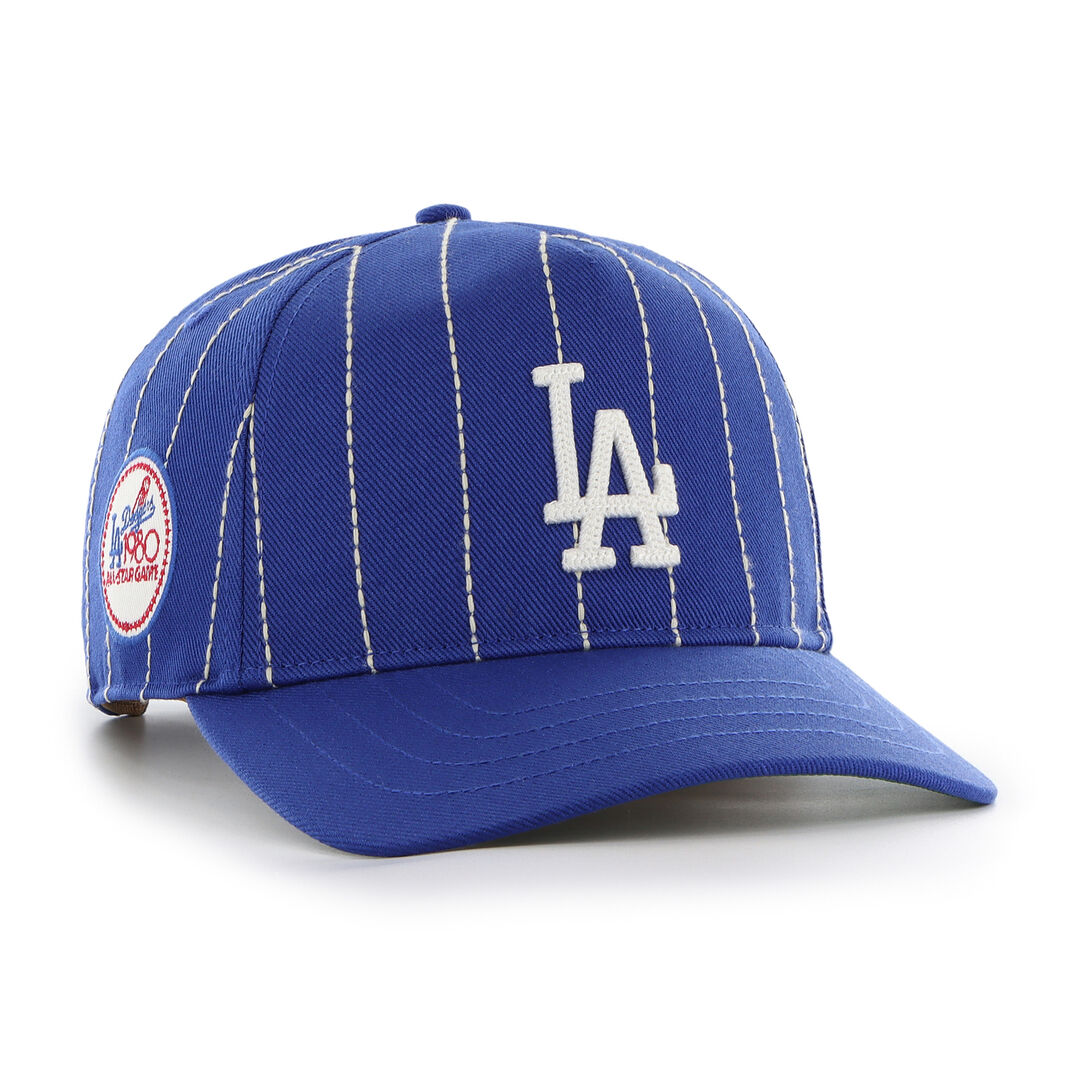 Los Angeles Dodgers Rawlings '47 Brand Pinstripe Hitch Hat - Image 2