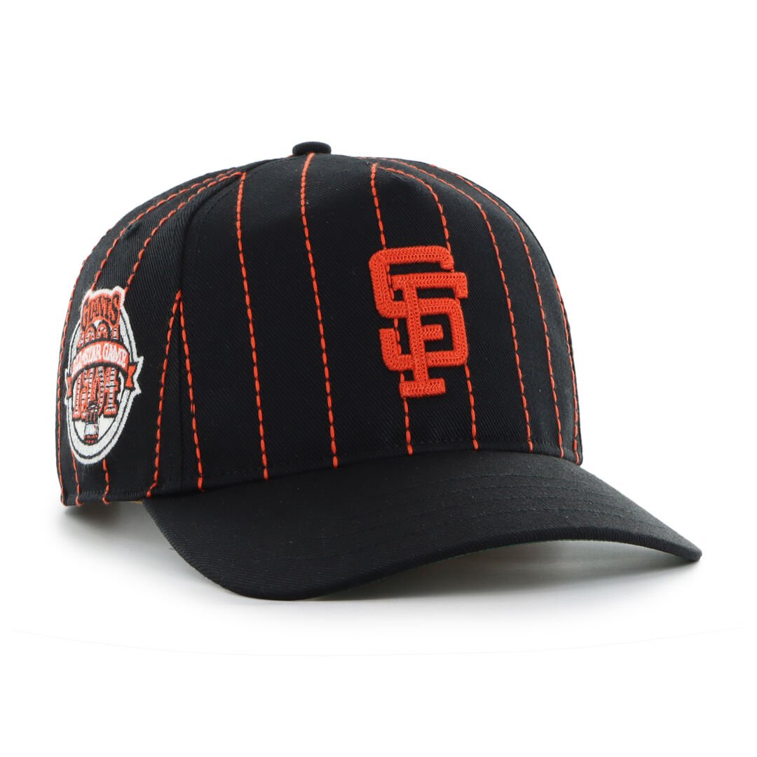San Francisco Giants Rawlings '47 Brand Pinstripe Hitch Hat - Image 2