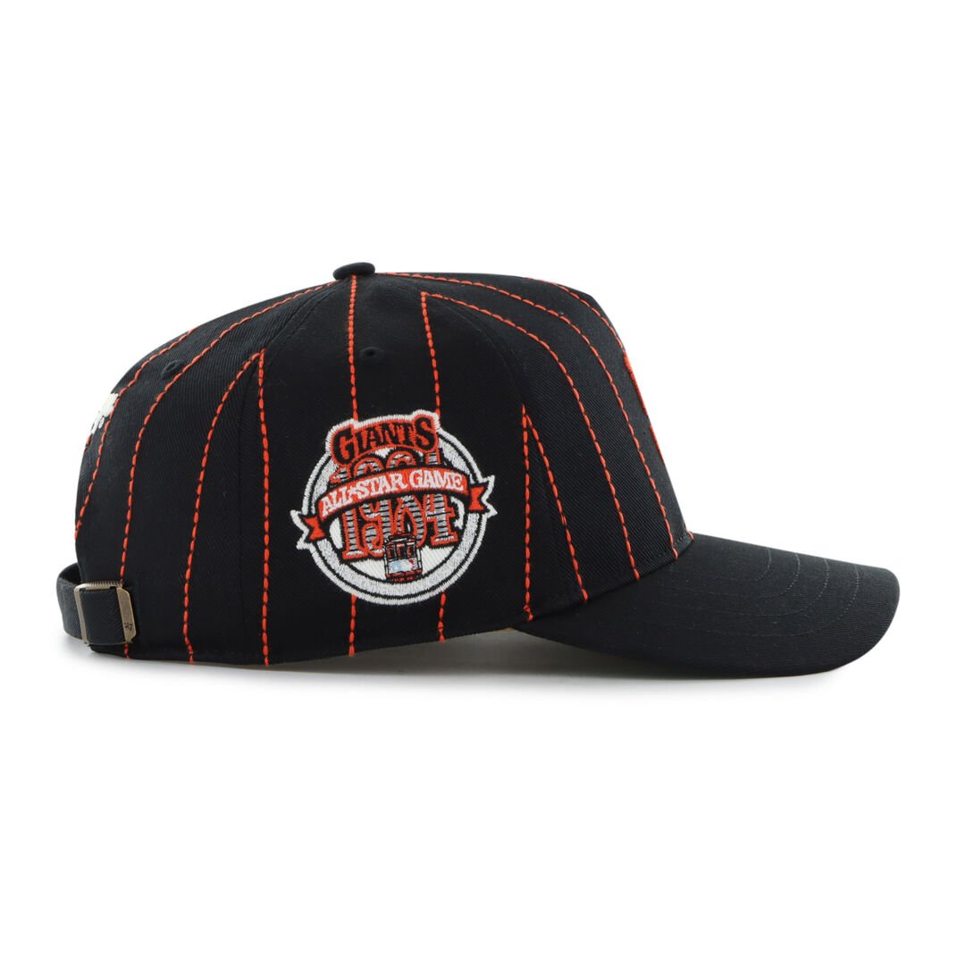 San Francisco Giants Rawlings '47 Brand Pinstripe Hitch Hat - Image 3