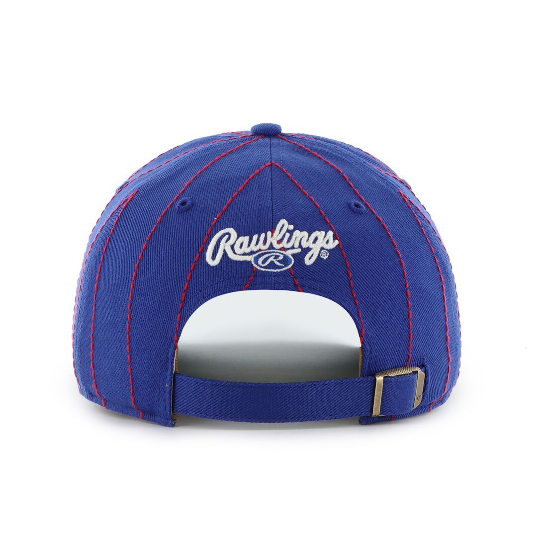 Texas Rangers Rawlings '47 Brand Pinstripe Hitch Hat - Image 4