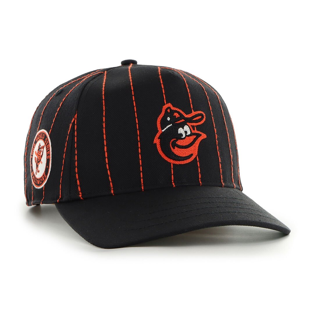 Baltimore Orioles Rawlings '47 Brand Pinstripe Hitch Hat - Image 2