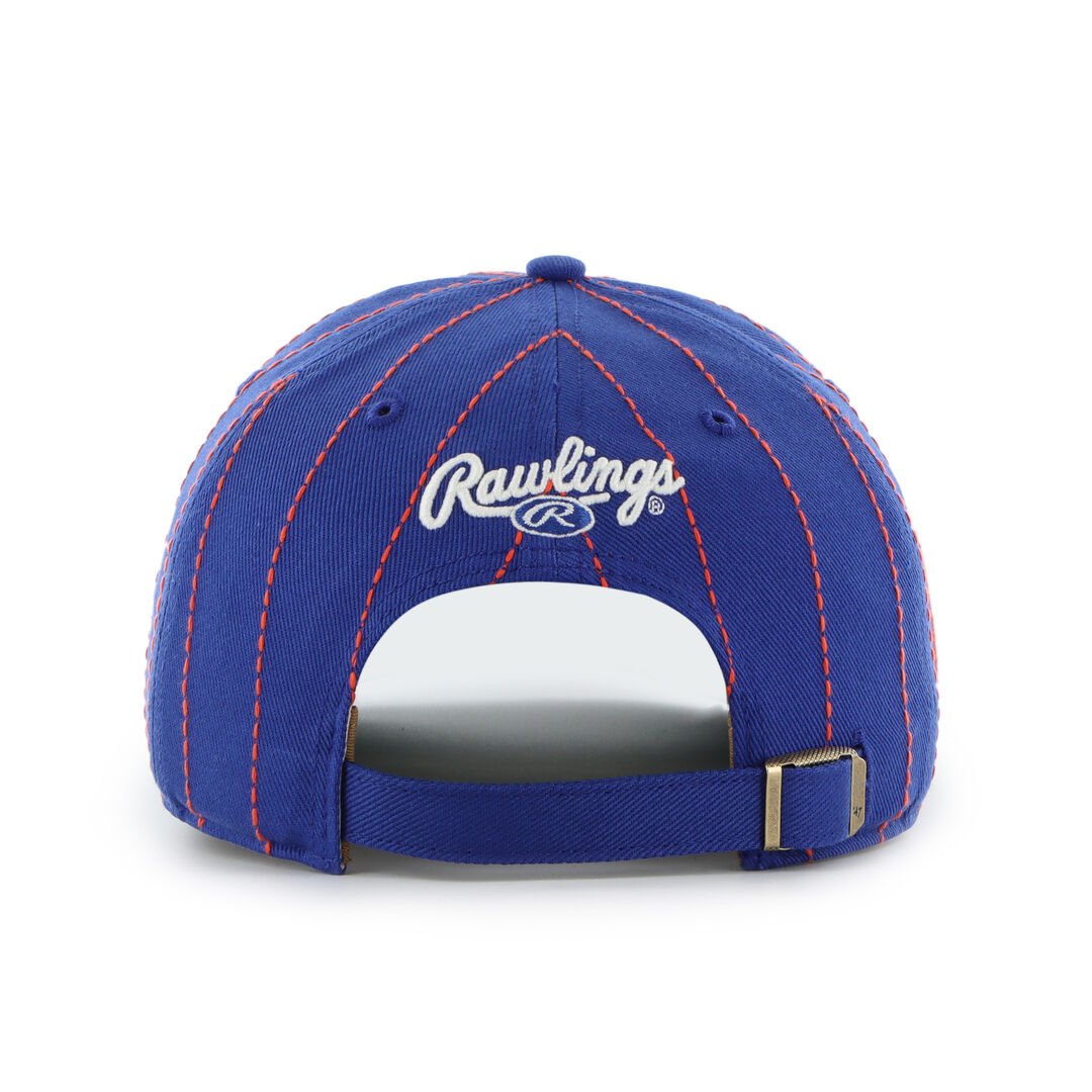 New York Mets Rawlings '47 Brand Pinstripe Hitch Hat - Image 4