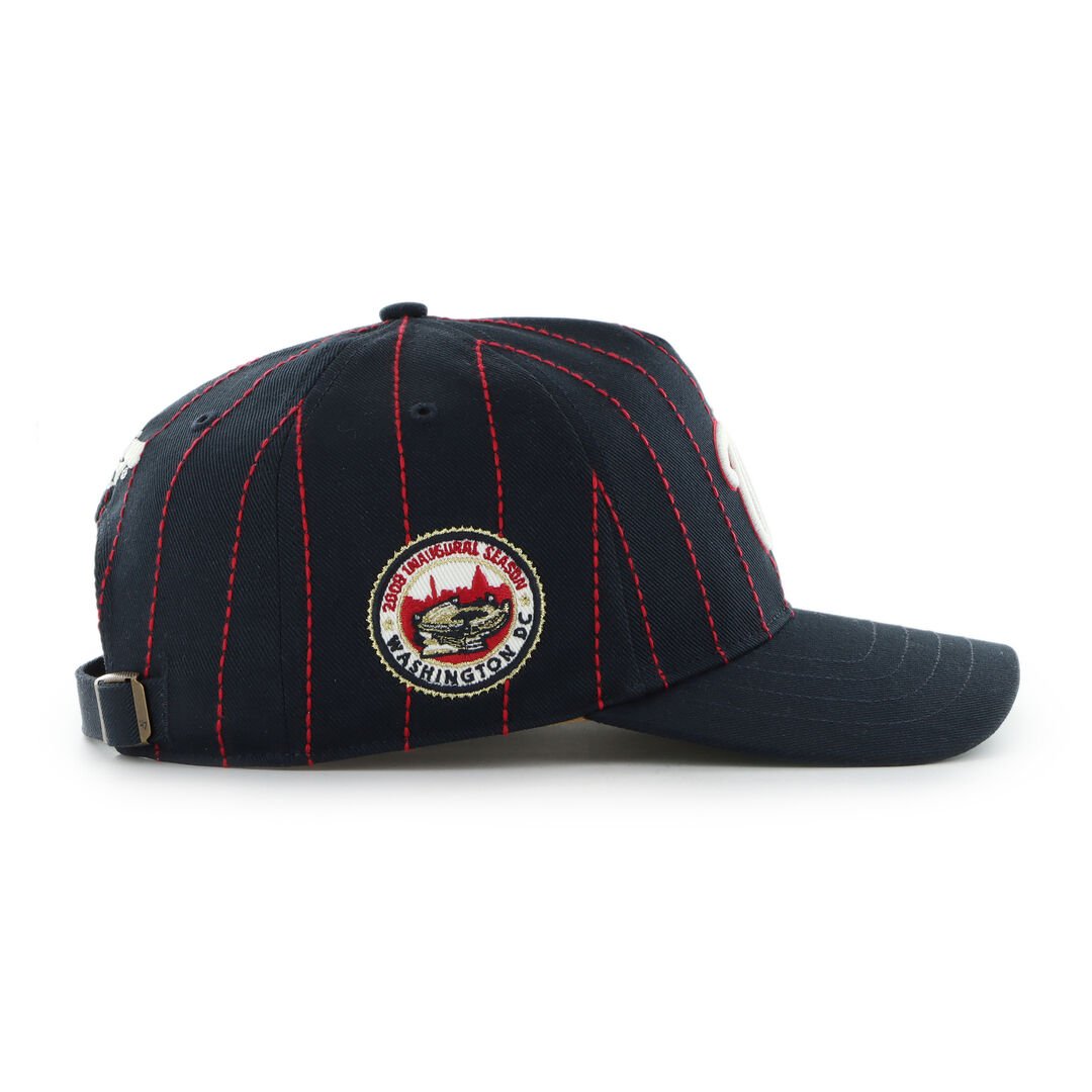 Washington Nationals Rawlings '47 Brand Pinstripe Hitch Hat - Image 3