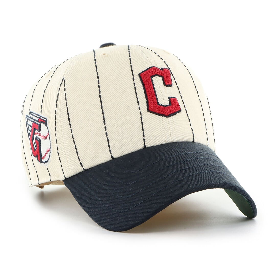 Cleveland Guardians Rawlings '47 Brand Pinstripe Clean Up Hat - Image 2