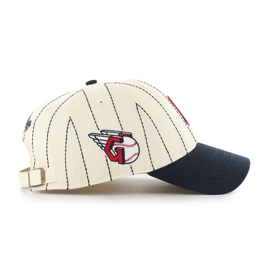 Cleveland Guardians Rawlings '47 Brand Pinstripe Clean Up Hat - Image 3