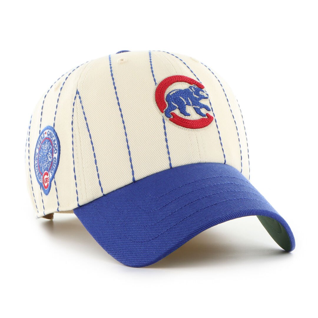 Chicago Cubs Rawlings '47 Brand Pinstripe Clean Up Hat - Image 2