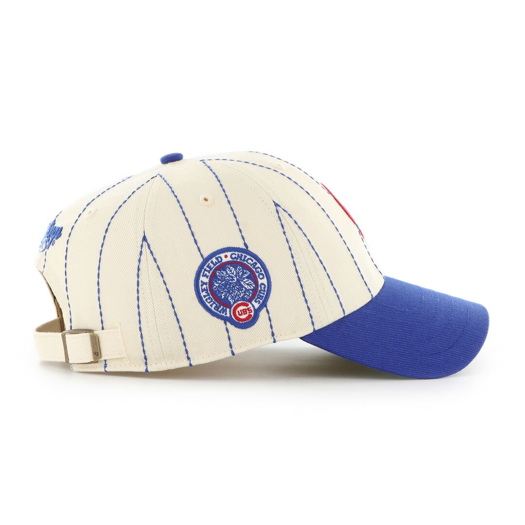 Chicago Cubs Rawlings '47 Brand Pinstripe Clean Up Hat - Image 3