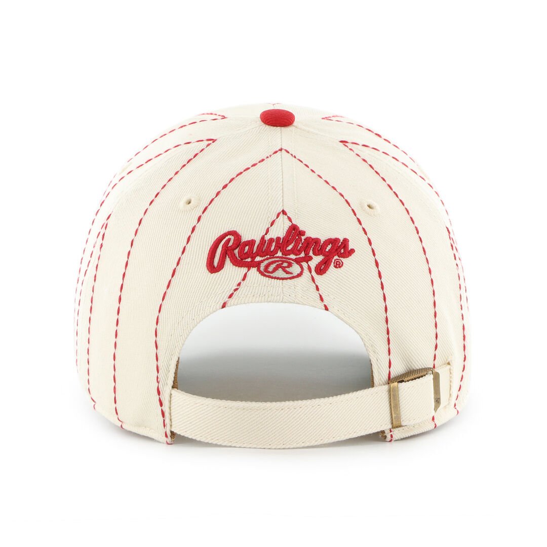 Cincinnati Reds Rawlings '47 Brand Pinstripe Clean Up Hat - Image 4
