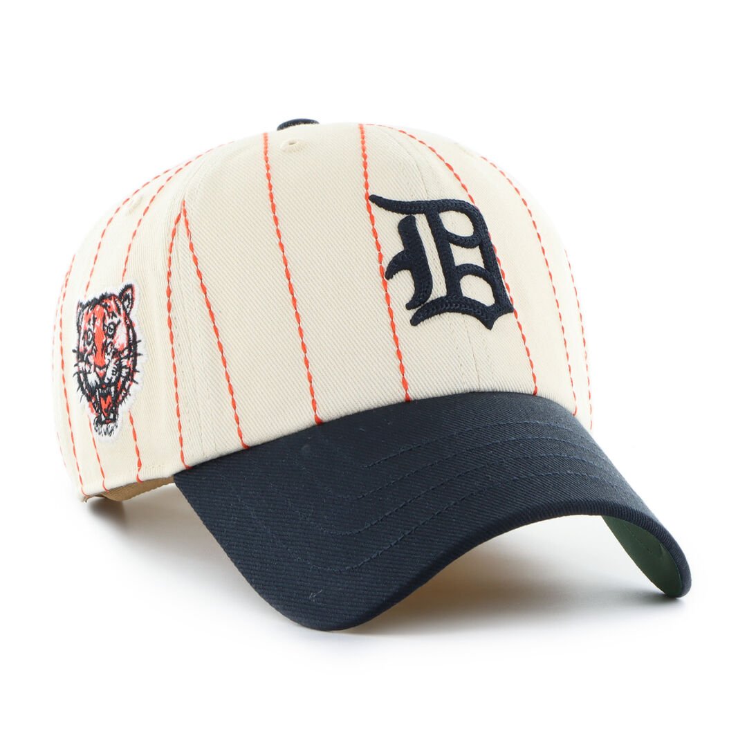 Detroit Tigers Rawlings '47 Brand Pinstripe Clean Up Hat - Image 2
