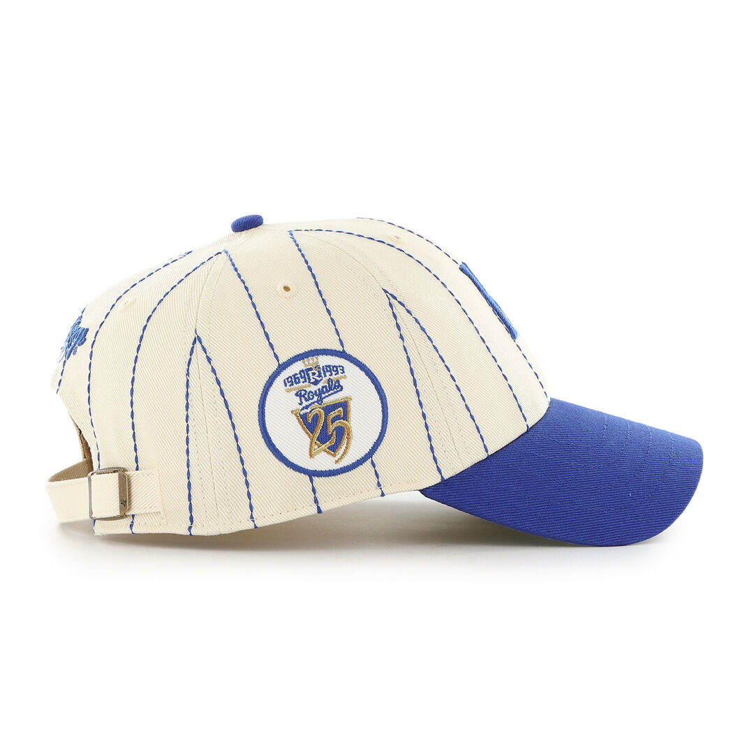 Kansas City Royals Rawlings '47 Brand Pinstripe Clean Up Hat - Image 3