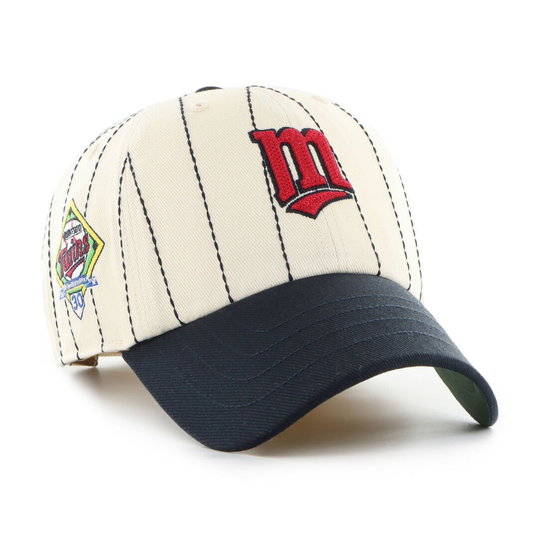Minnesota Twins Rawlings '47 Brand Pinstripe Clean Up Hat - Image 2