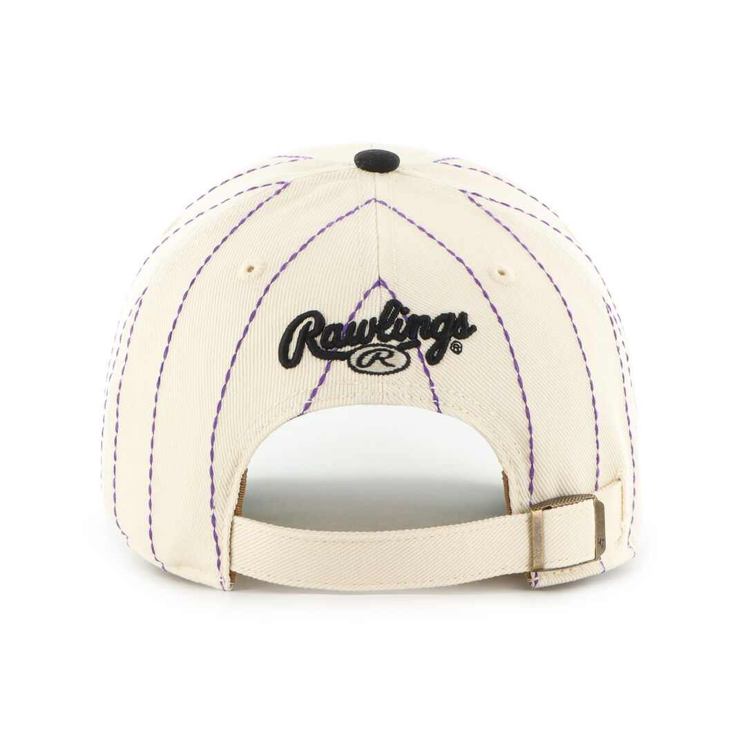 Colorado Rockies Rawlings '47 Brand Pinstripe Clean Up Hat - Image 4
