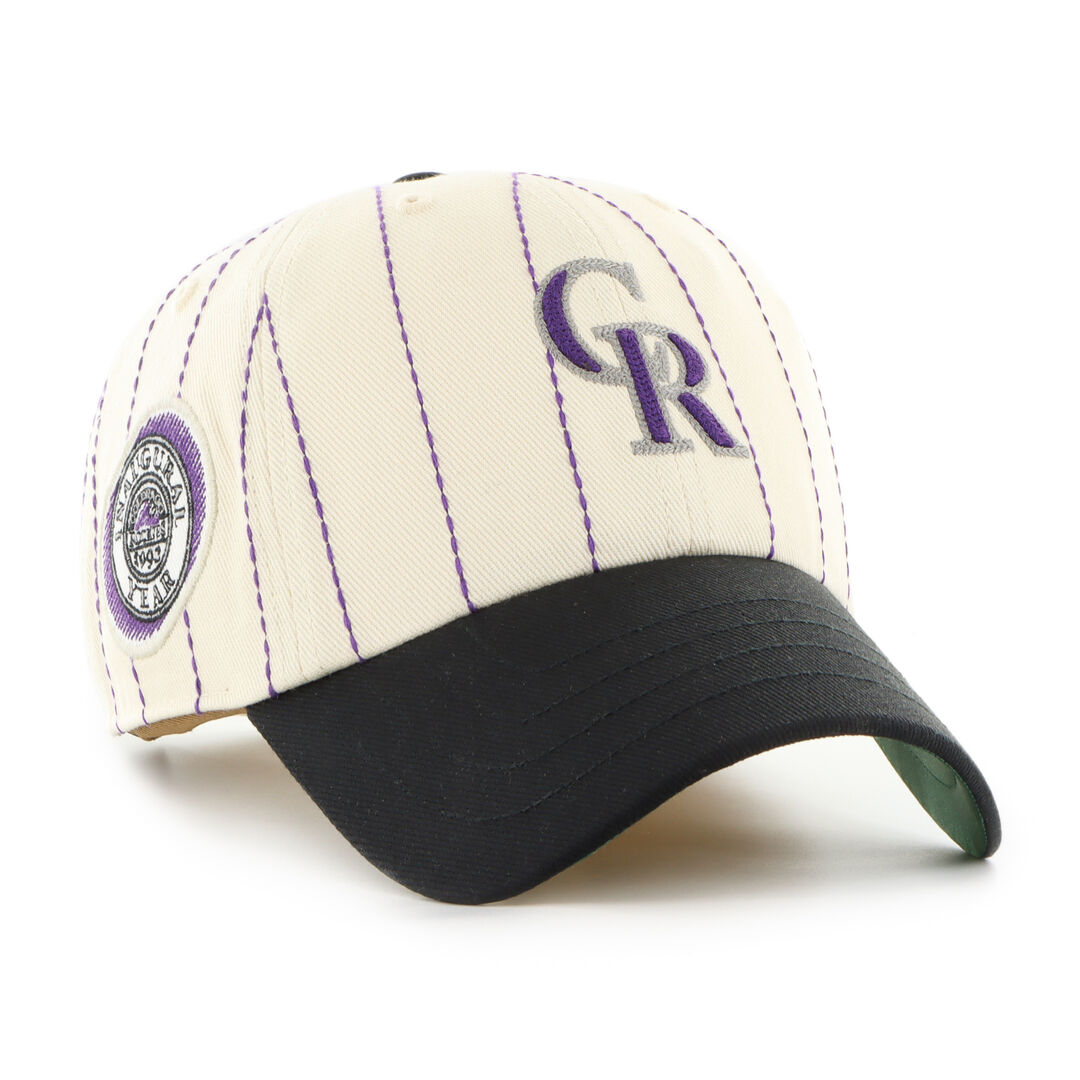 Colorado Rockies Rawlings '47 Brand Pinstripe Clean Up Hat - Image 2