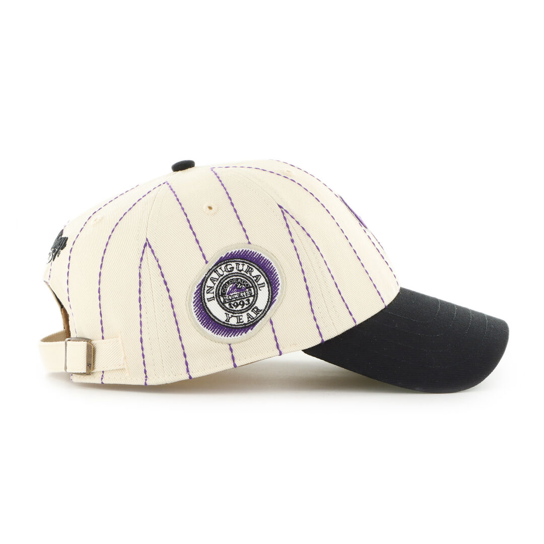 Colorado Rockies Rawlings '47 Brand Pinstripe Clean Up Hat - Image 3