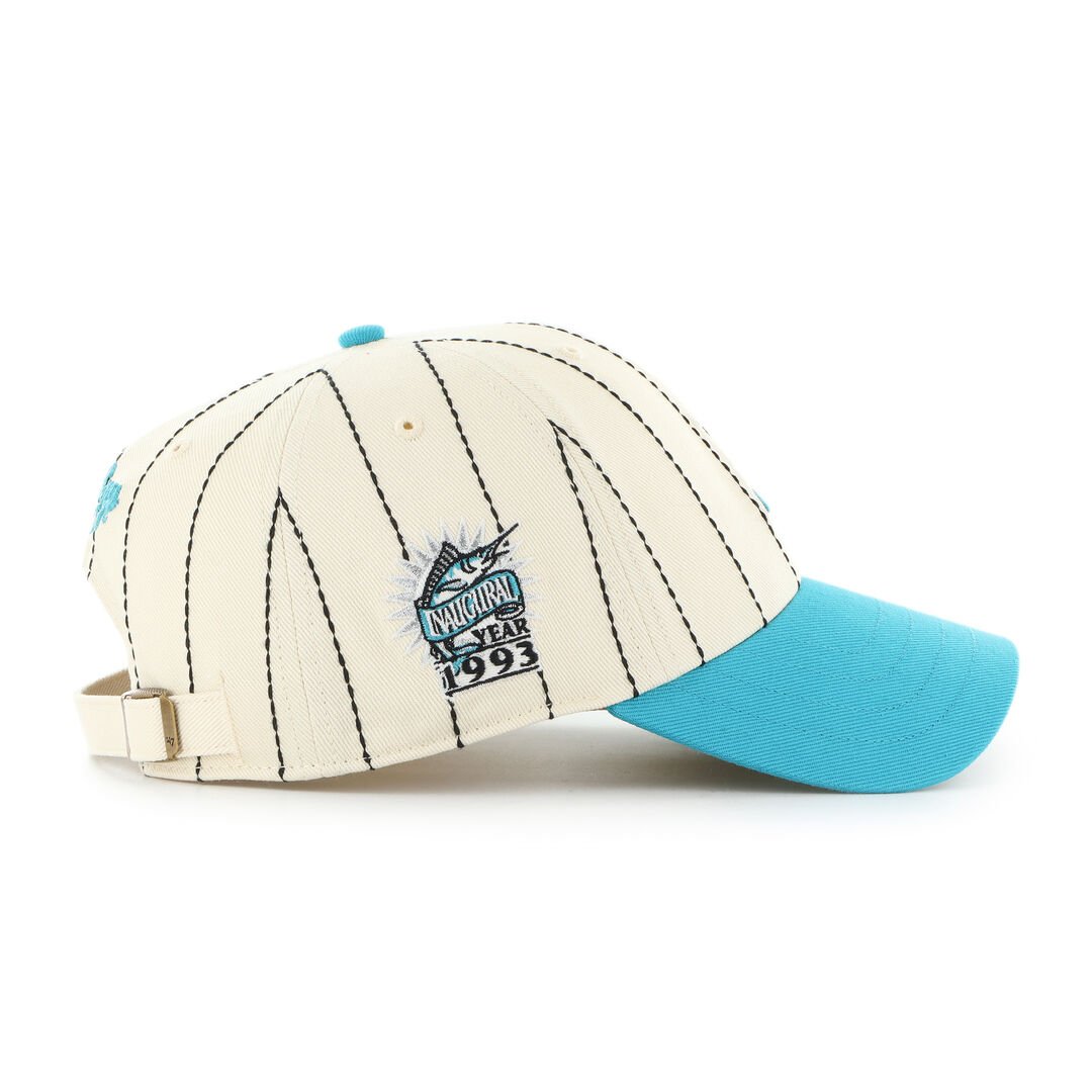 Miami Marlins Rawlings '47 Brand Pinstripe Clean Up Hat - Image 3