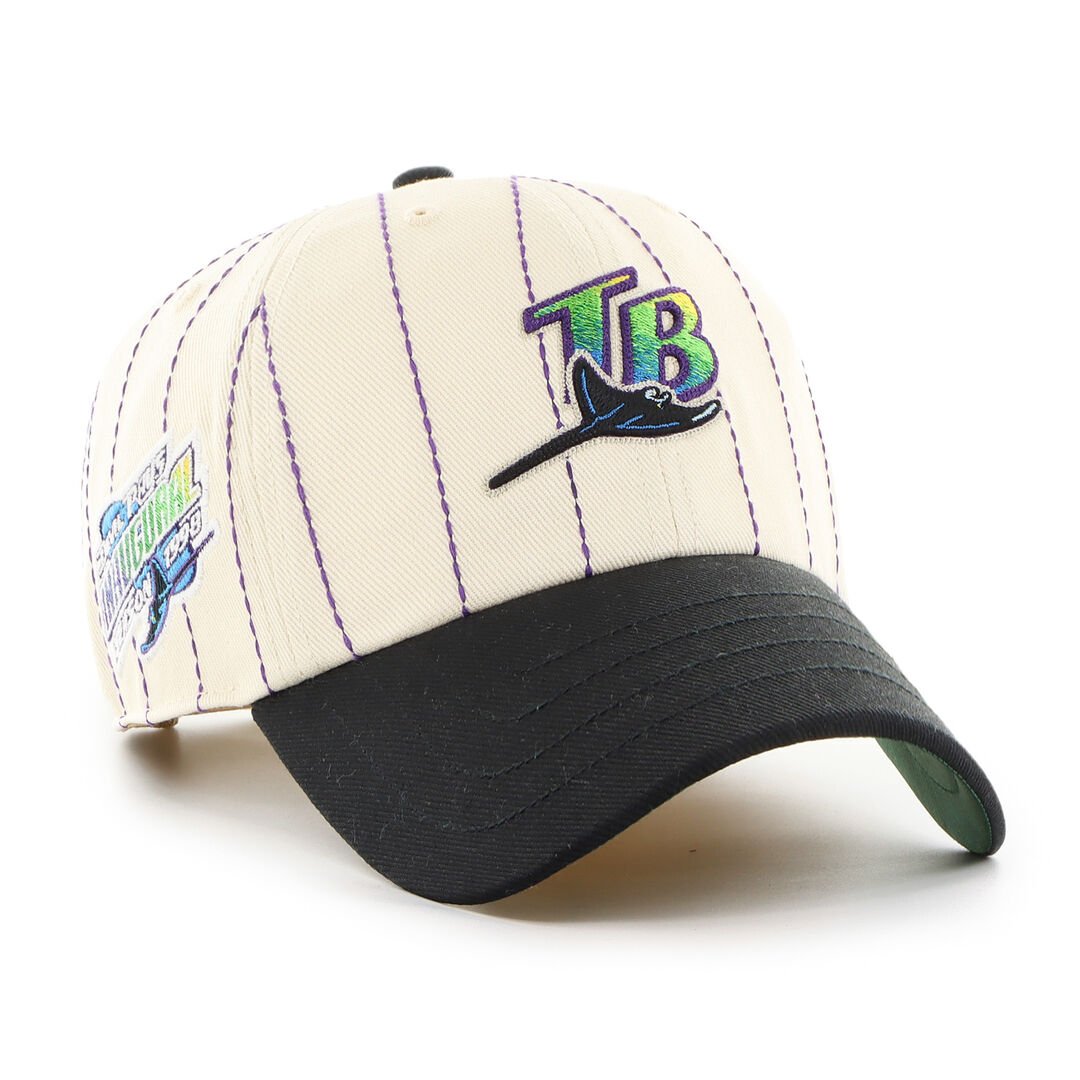 Tampa Bay Rays Rawlings '47 Brand Pinstripe Clean Up Hat - Image 2