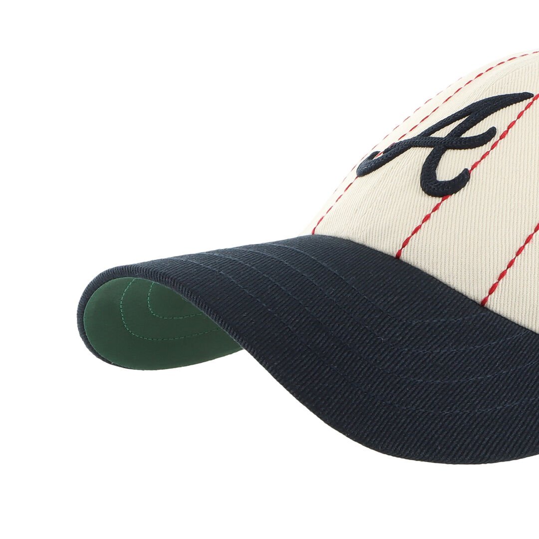 Atlanta Braves Rawlings '47 Brand Pinstripe Clean Up Hat - Image 5