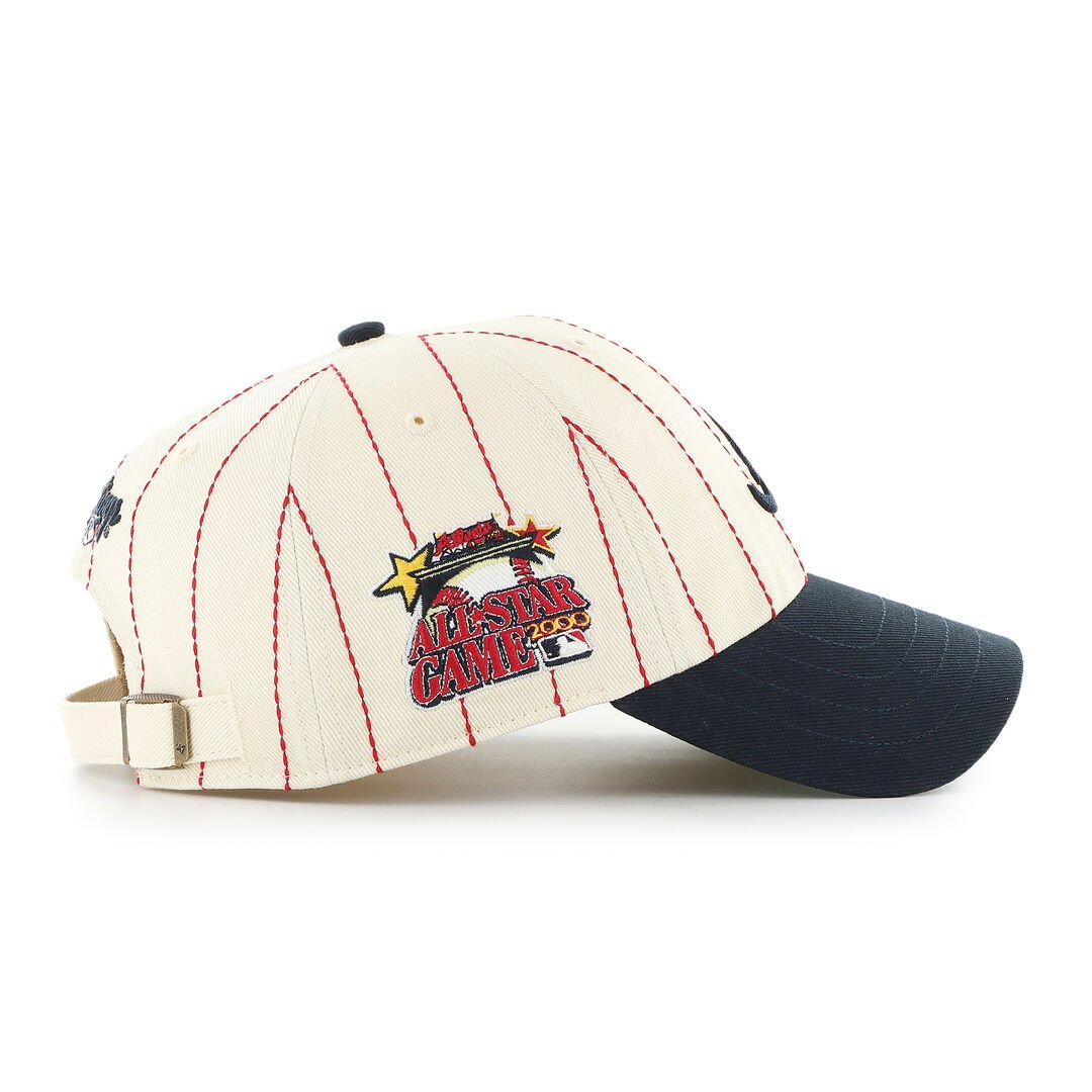 Atlanta Braves Rawlings '47 Brand Pinstripe Clean Up Hat - Image 3