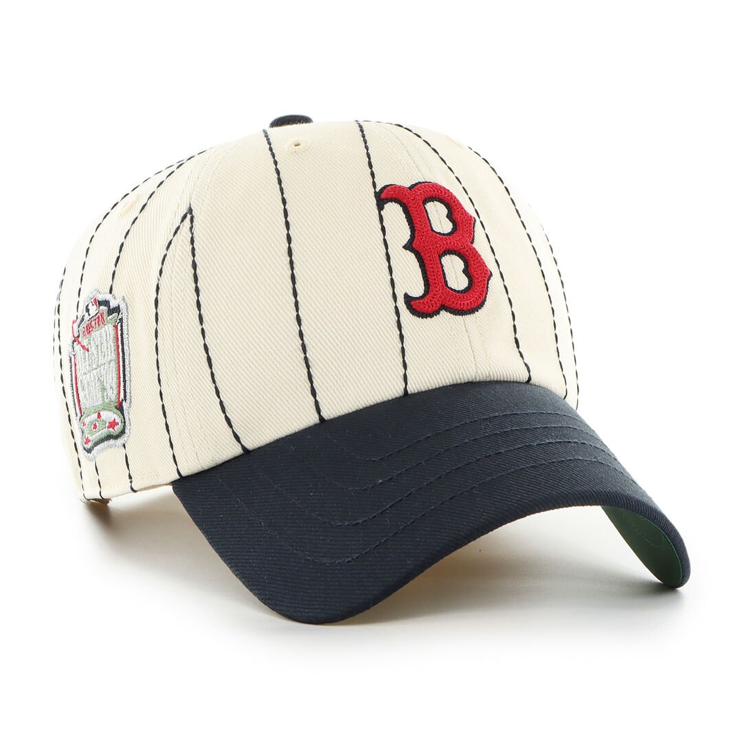 Boston Red Sox Rawlings '47 Brand Pinstripe Clean Up Hat - Image 2