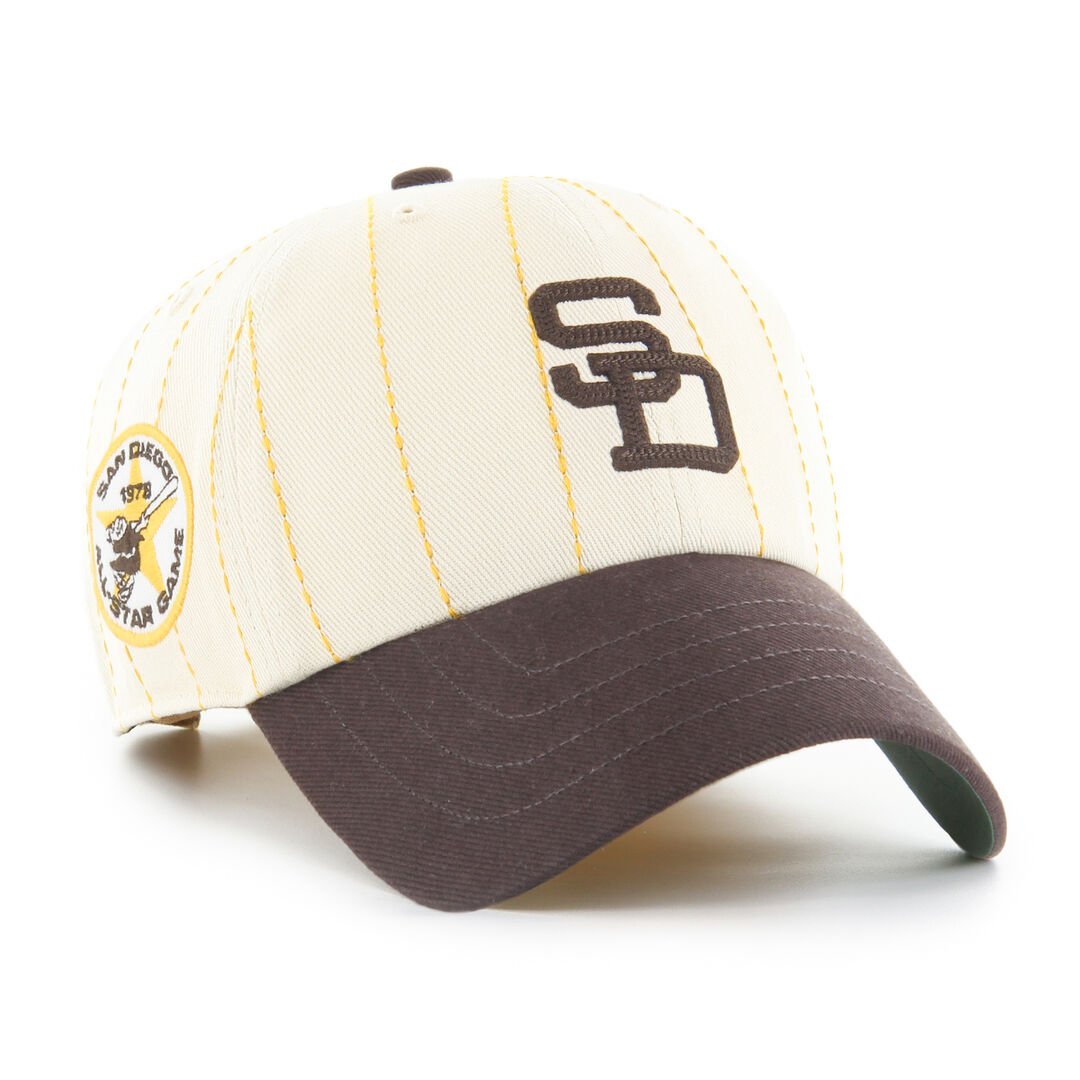 San Diego Padres Rawlings '47 Brand Pinstripe Clean Up Hat - Image 2