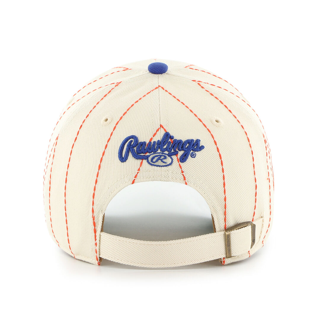 New York Mets Rawlings '47 Brand Pinstripe Clean Up Hat - Image 4