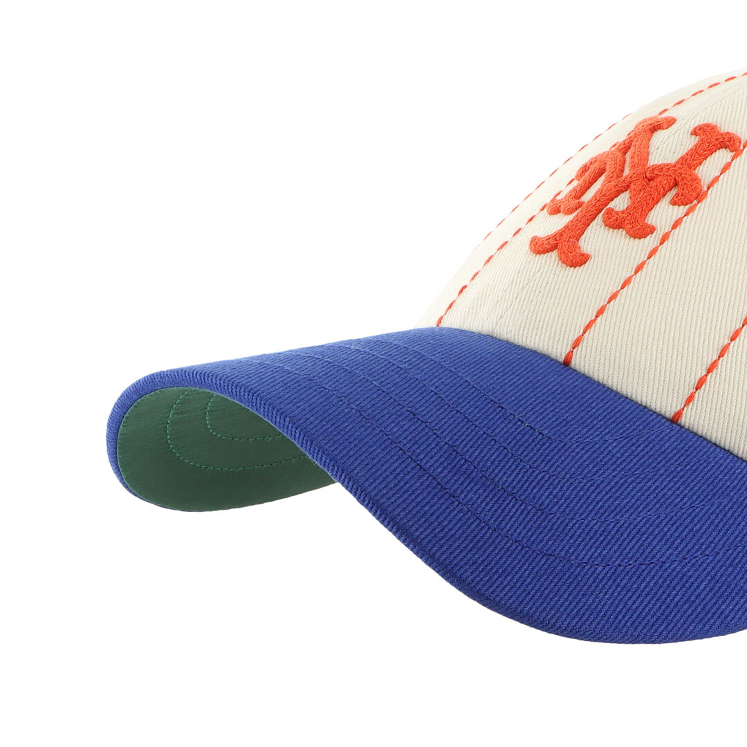 New York Mets Rawlings '47 Brand Pinstripe Clean Up Hat - Image 5