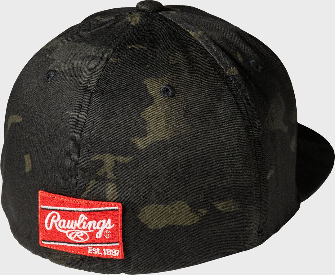 Rawlings Black Clover Diamond MultiCam Fitted Hat - Image 2