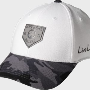 Rawlings Black Clover Leather Patch Camo Fitted Hat