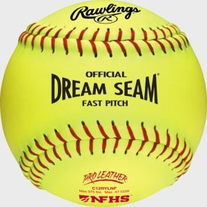 Rawlings 12-Inch Pro Leather Dream Seam NFHS Fastpitch Softball Dozen