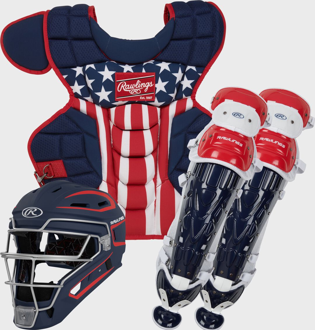 Rawlings Velo 2.0 Catcher's Gear Set Adult Intermediate Youth - Image 3