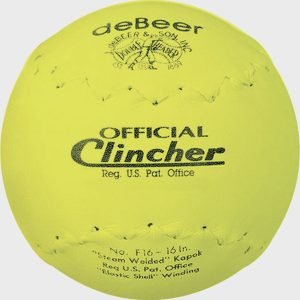 deBEER 16 in Clincher Yellow Softballs
