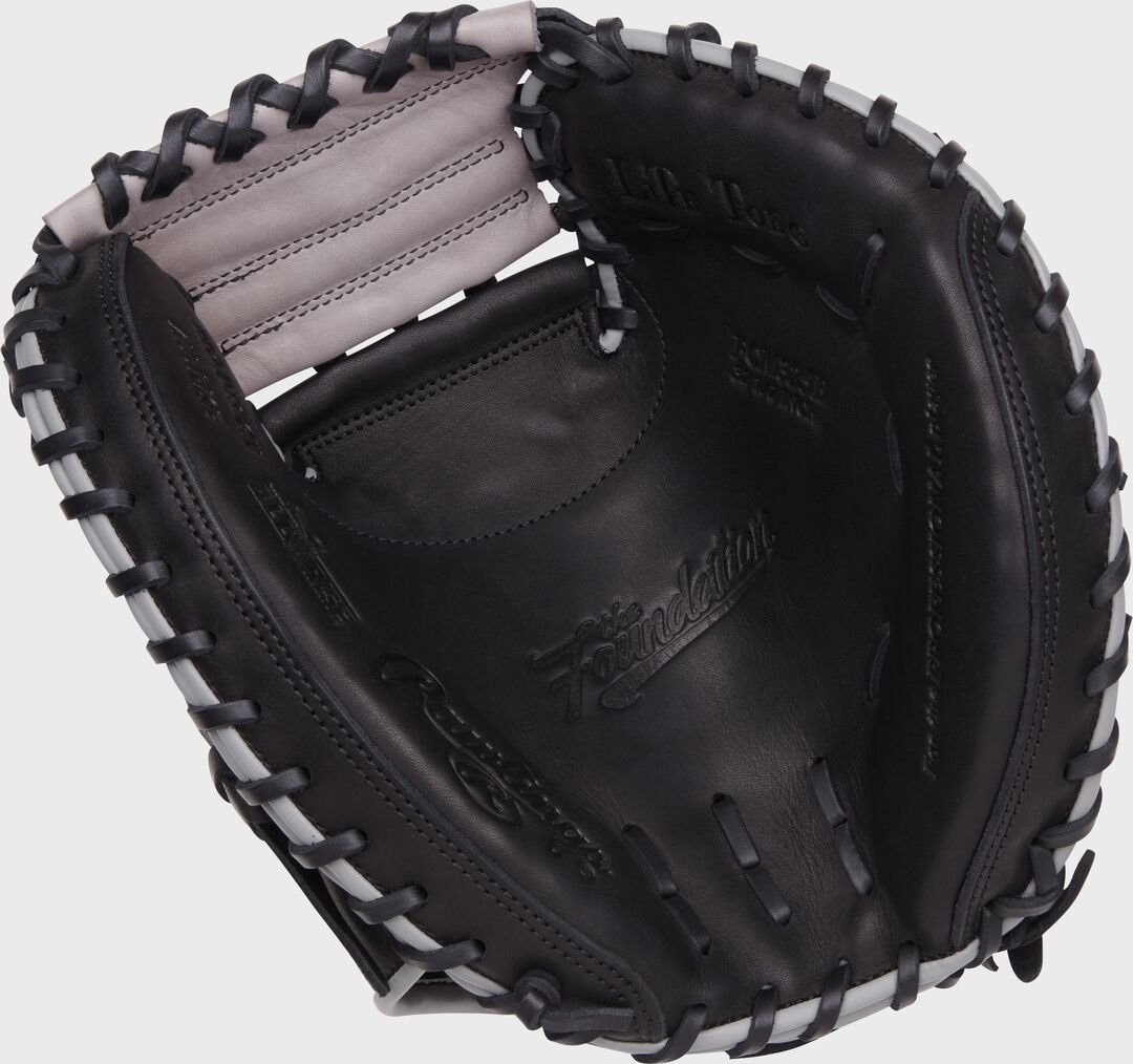 Foundation Series Aaron Judge Youth Catcher’s Mitt Right Hand Throw RSGRFCM325B - Image 4