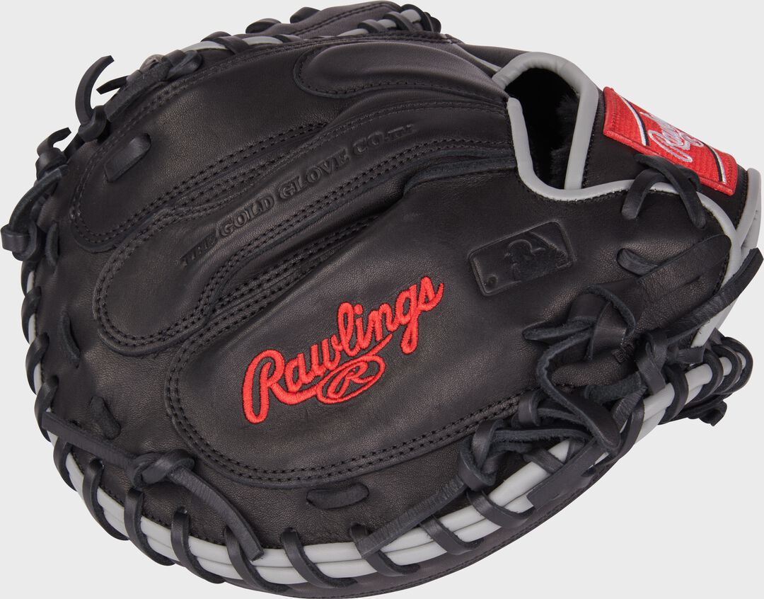 Foundation Series Aaron Judge Youth Catcher’s Mitt Right Hand Throw RSGRFCM325B - Image 5