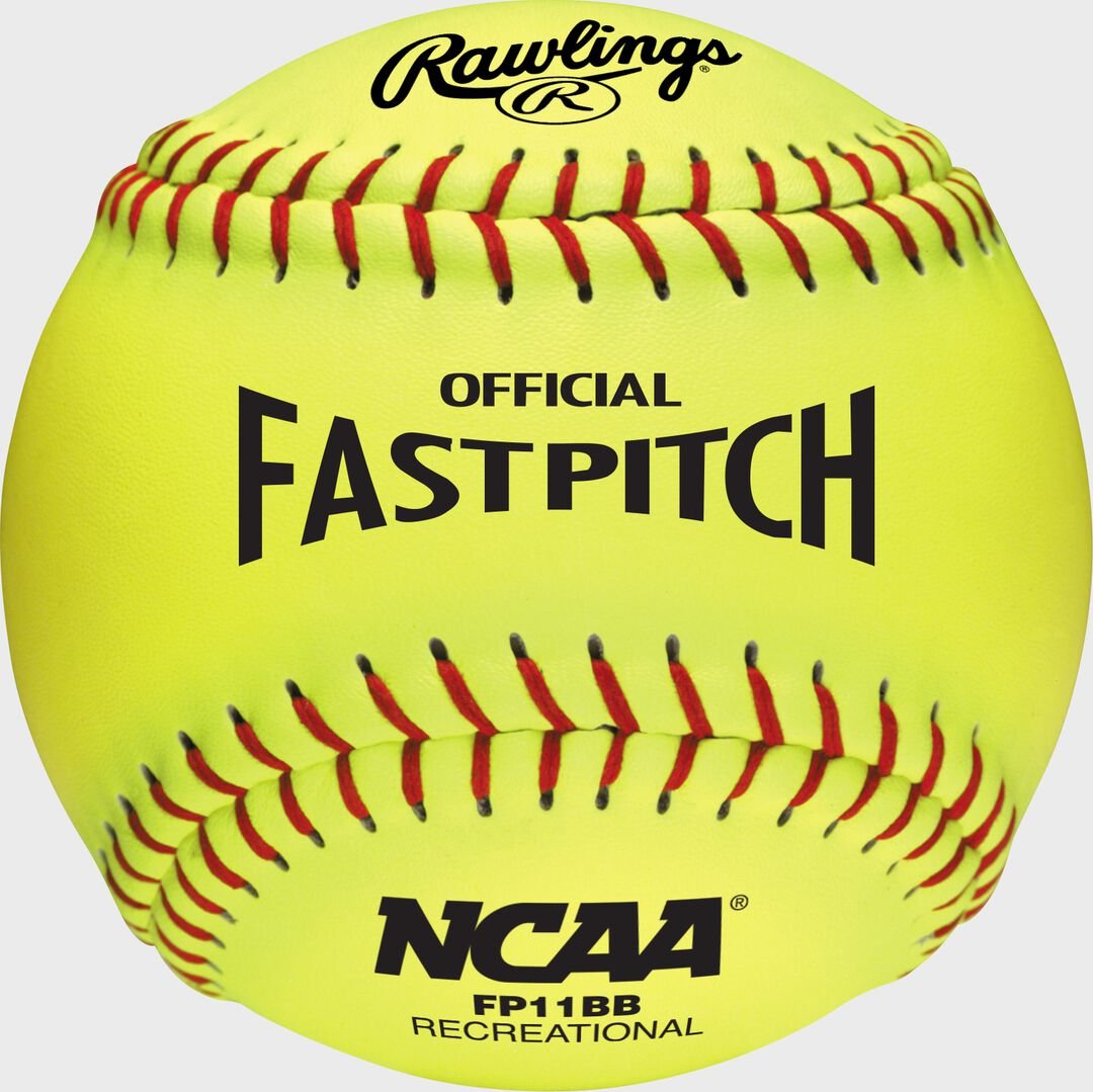 Rawlings 11-Inch NCAA Recreational Fastpitch Softball 6 Pack or Dozen