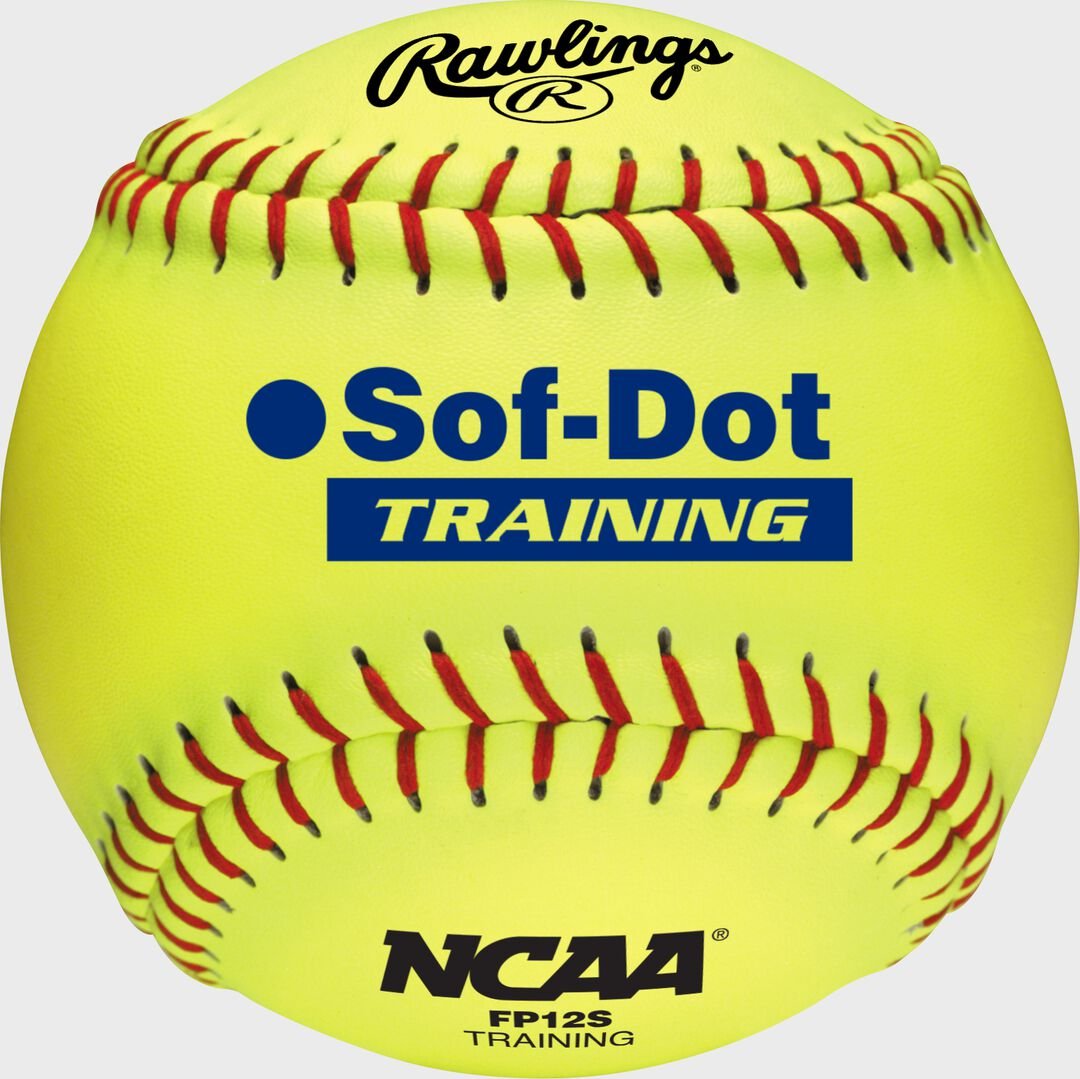Rawlings 12-Inch NCAA Soft Poly-Core Fastpitch Training Ball Dozen