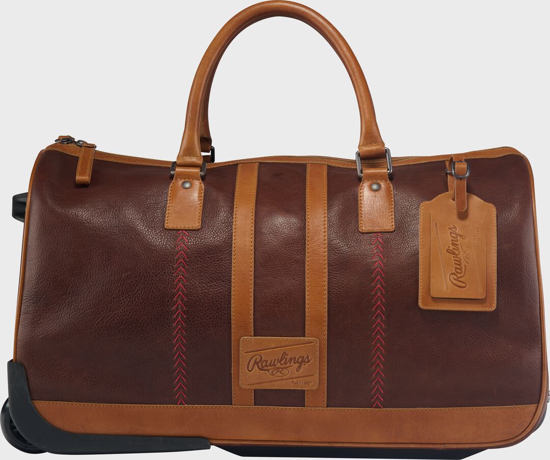 Rawlings Heritage Wheeled Duffle Bag Brown - Image 2