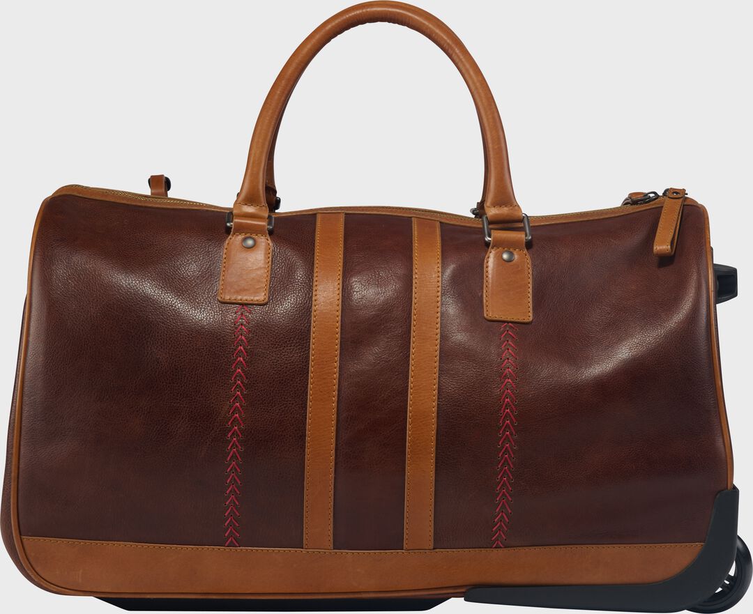 Rawlings Heritage Wheeled Duffle Bag Brown - Image 3