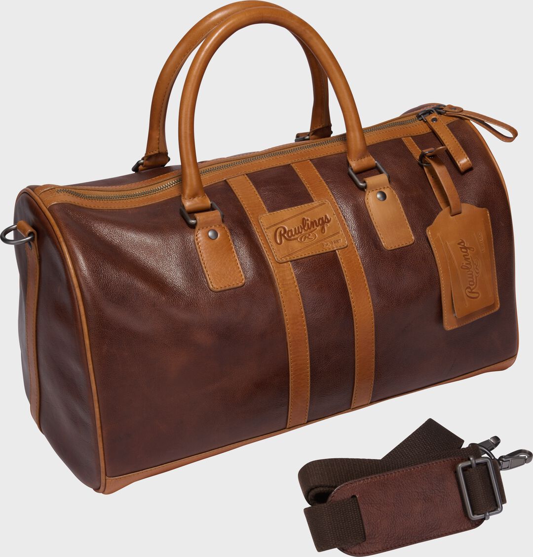 Rawlings Heritage Duffle Bag Brown - Image 5
