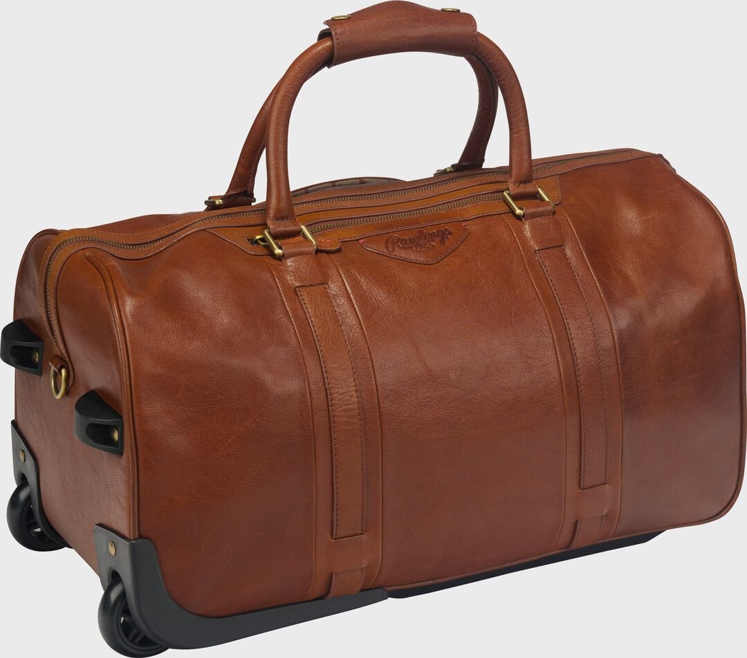 Rawlings Home Run Wheeled Duffle Bag Tan